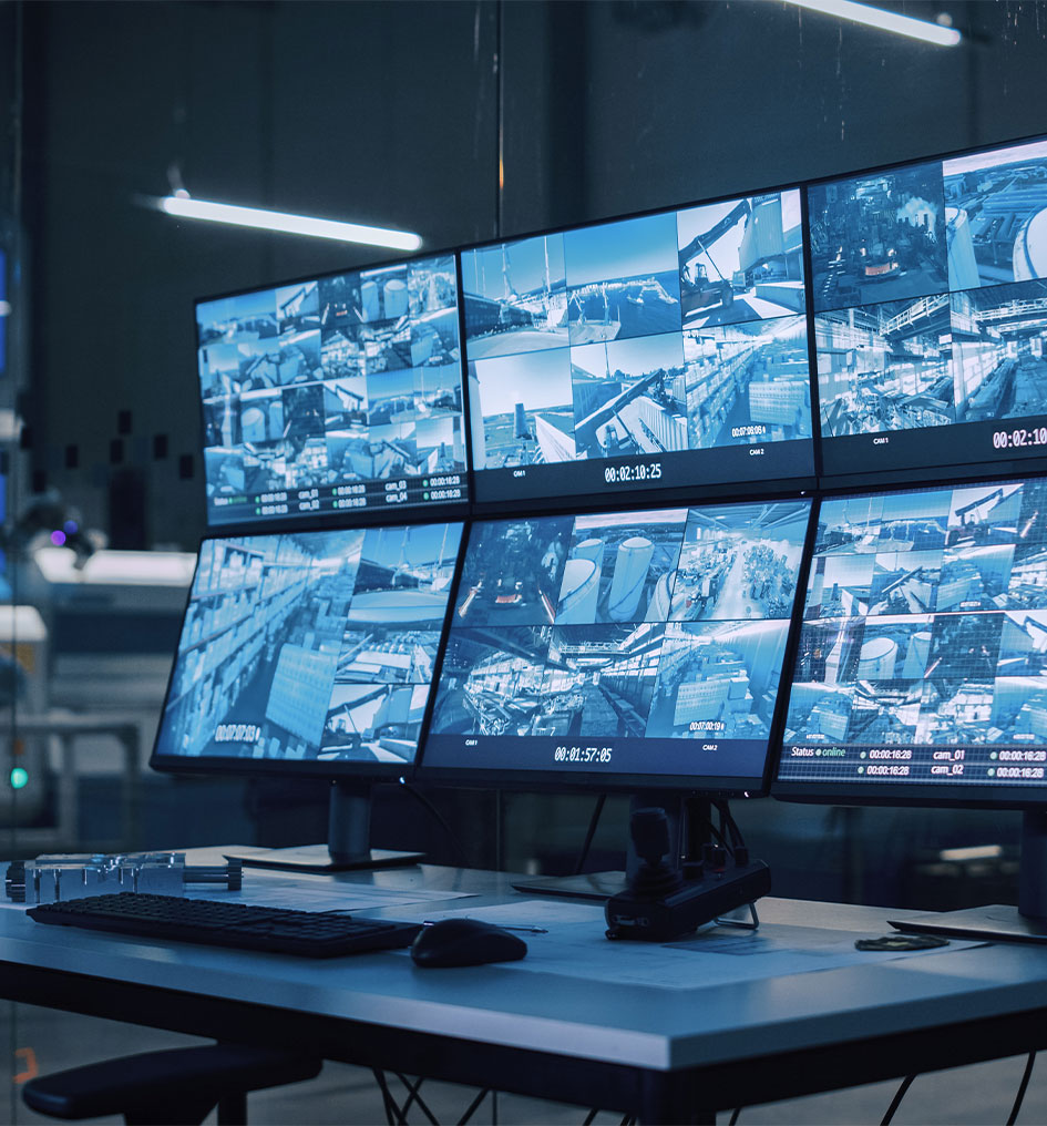 Monitor with camera feed